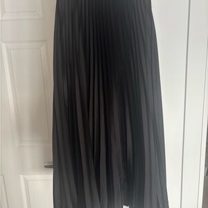 Mango Black Maxi Pleated Skirt
